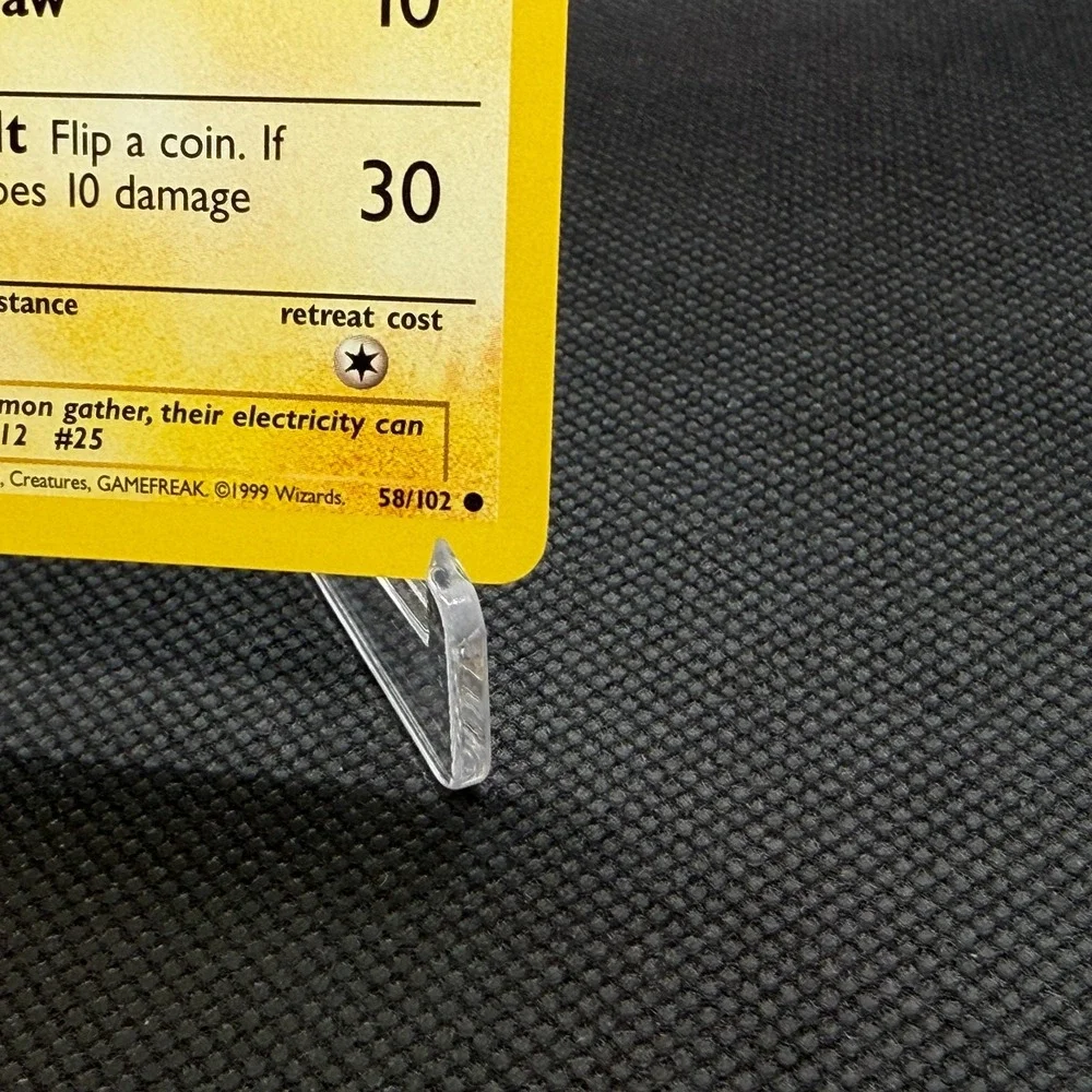 Pikachu 1999 Base‎ Set #58 Common Pokemon Card LP